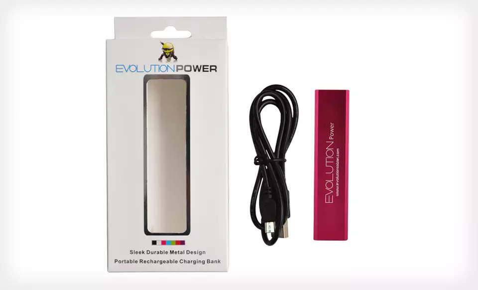 $19.99 for an Evolution Portable Power Bank ($29.99 List Price). Six Colors Available. Free Shipping and Free Returns. - Second Medium