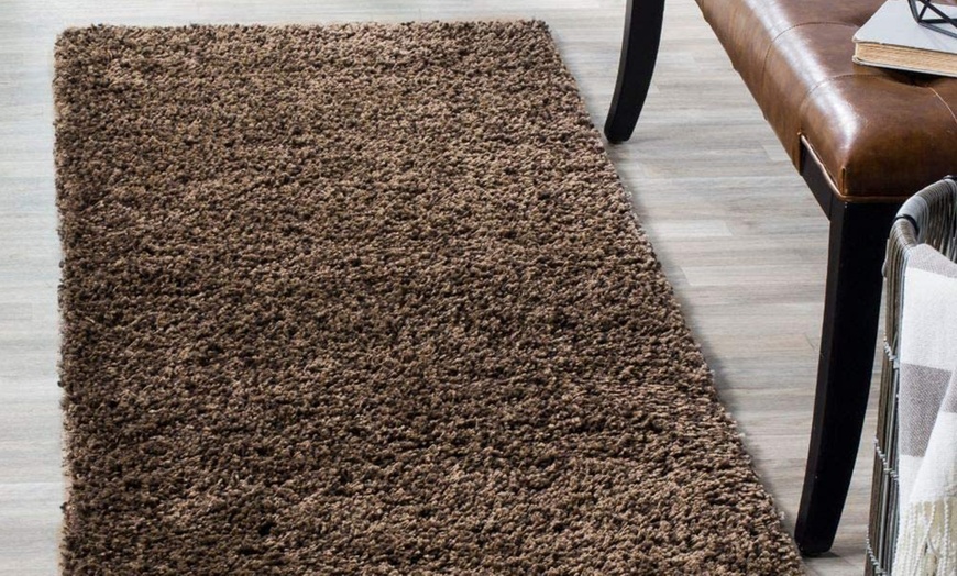 Image 9: Thick Pile Soft Shaggy Area Rug