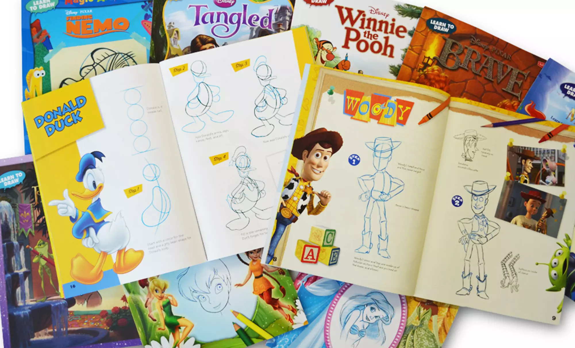 Disney Learn To Draw 10-Book Set - Second Medium