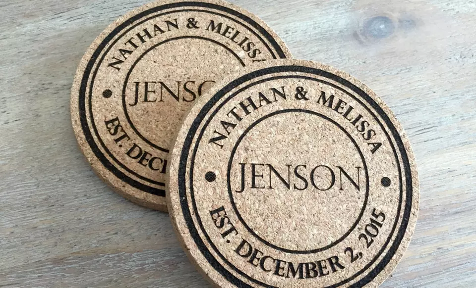 Two, Four, or Six Sets of Two Personalized Coasters from Qualtry (Up to 68% Off)  - Second Medium