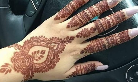  Medium  Henna  Tattoo Marvi Threading Groupon