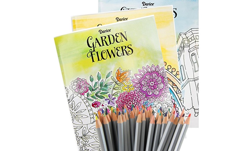 Download Up To 58 Off On Adult Coloring Book Kit 51 Pc Groupon Goods