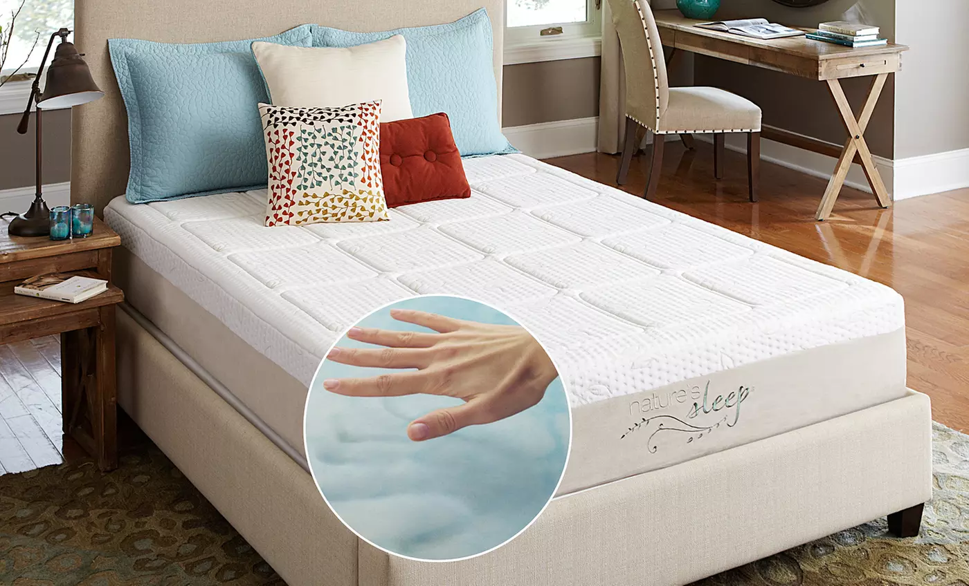 Hot Buy: Nature’s Sleep 10.5" Gel Memory Foam Mattress & Free Pillows. From $349.99-$899.99. 20-Year Warranty. - Primary Image