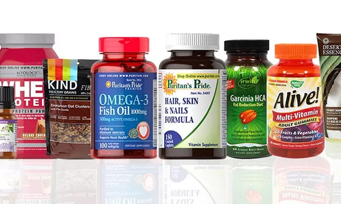 $20 for $40 Worth of Vitamins, Supplements, Healthy Snacks, Beauty, and Personal-Care Products at Puritan’s Pride   - Primary Image