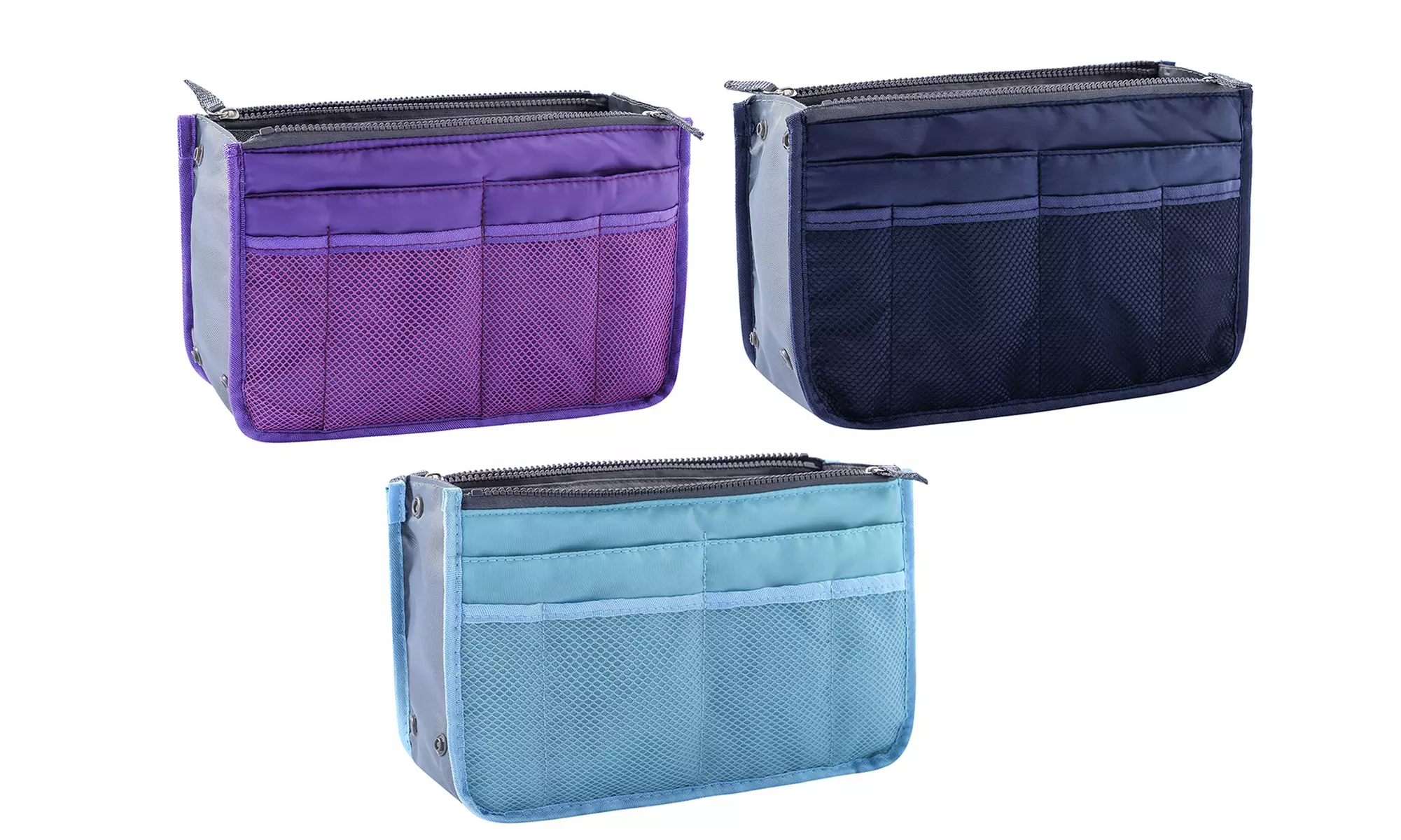 1x, 2x, 3x oder 4x Organizer mit 13 Fächern für Handtasche