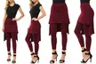 Women's High-Low Skirted Leggings. Plus Sizes Available. - Second Medium