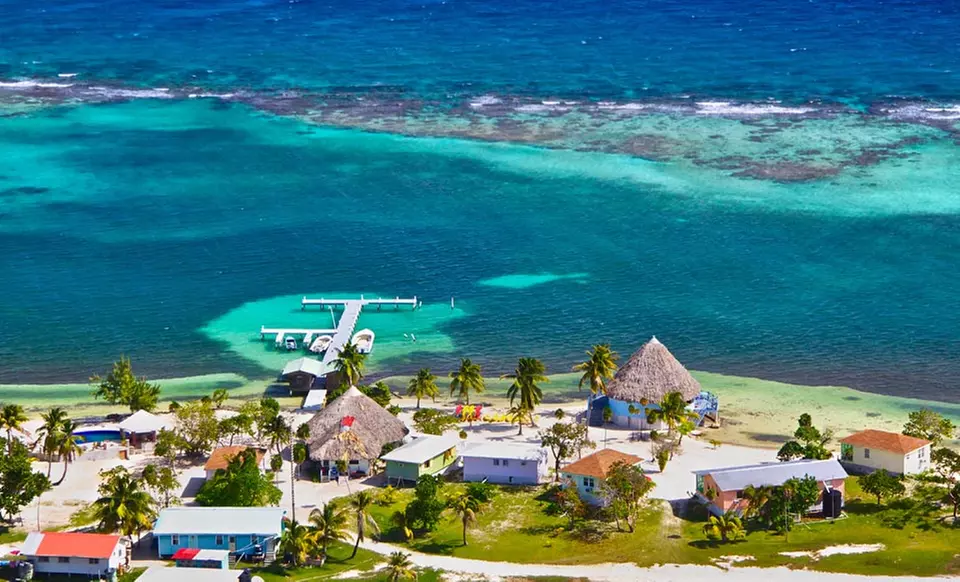 4- or 7-Night Stay with Three Daily Meals, Boat Transfers, and Kayak Rentals at Blackbird Caye Resort in Belize - Primary Image