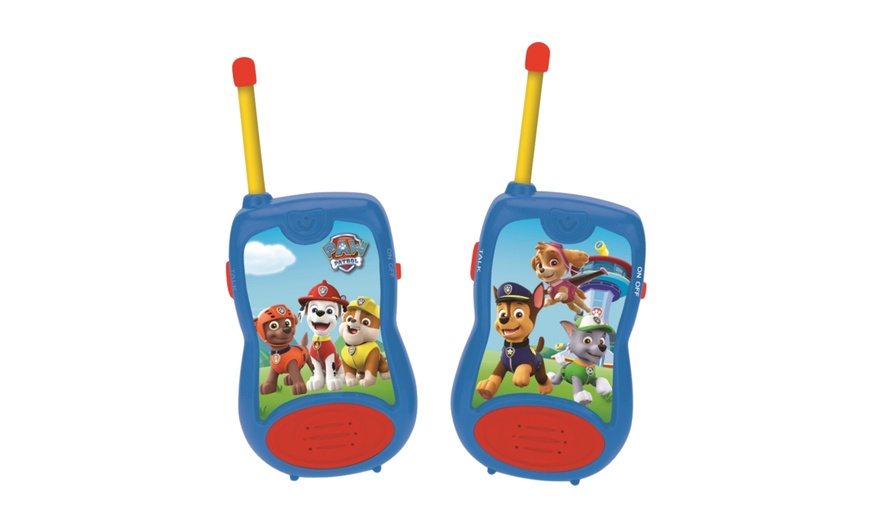 Image 2: One or Two Pairs of Lexibook PAW Patrol Walkie Talkies for Children