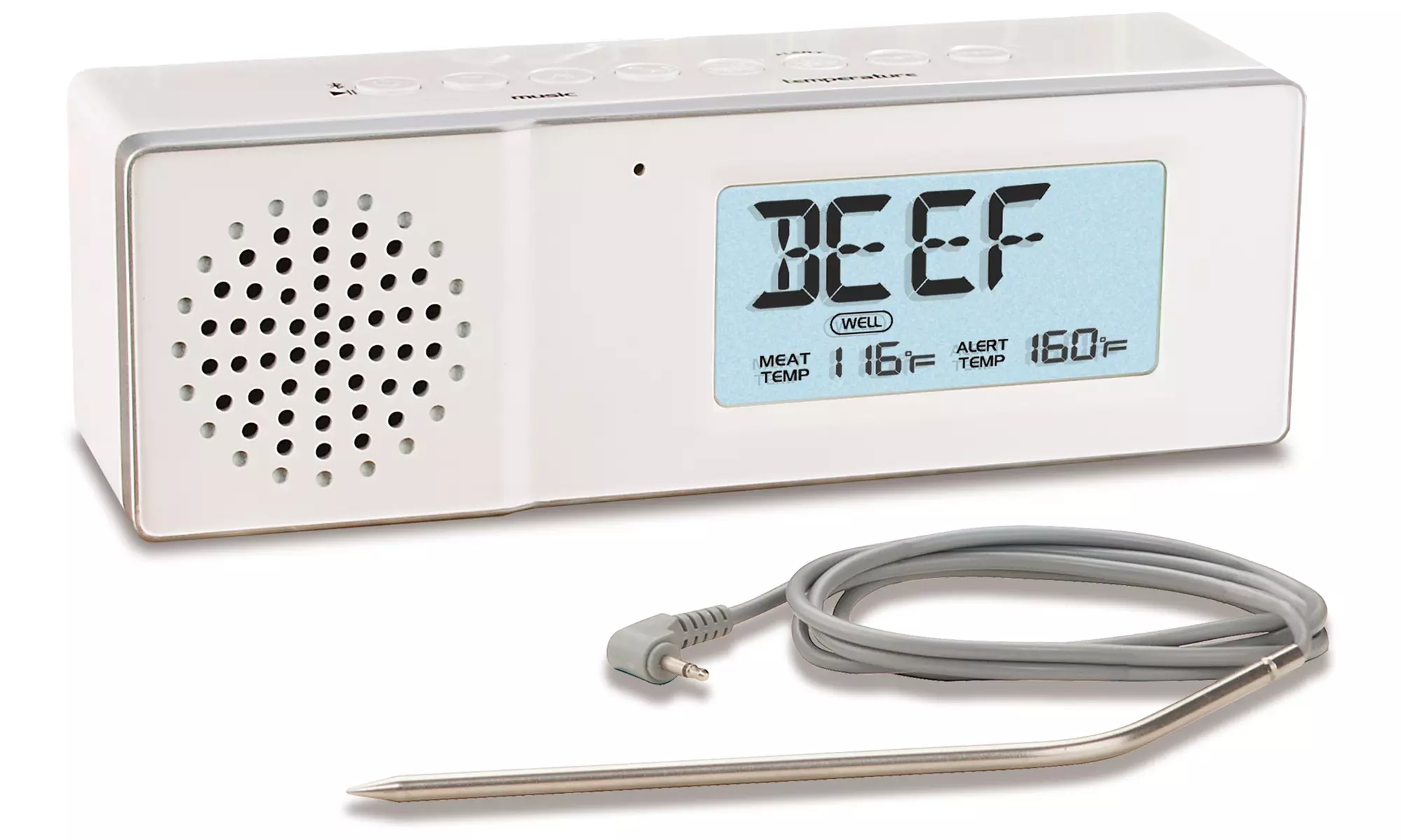 Chef Tunes Bluetooth Meat Thermometer and Speaker - Second Medium