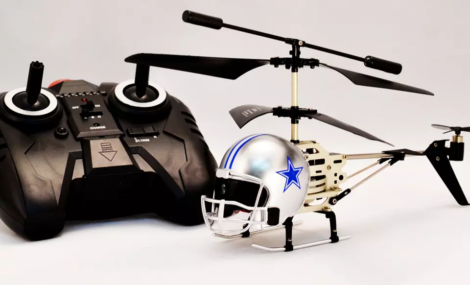 NFL Remote-Controlled Helmet Helicopter. Multiple Teams Available. Free Returns. - Primary Image