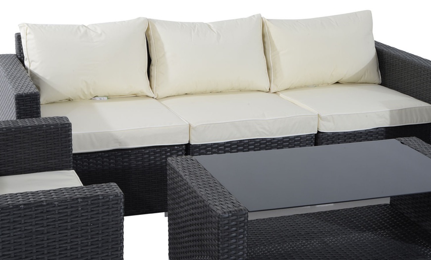 Image 9: Outsunny 7-Piece Outdoor Sofa Set