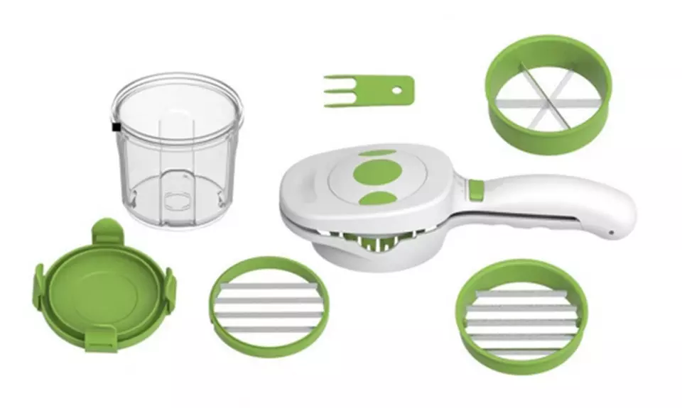 Hachoir manuel 5 en 1 avec lames en acier inoxydable de Silvano - Image 6