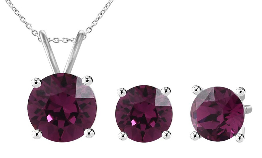 Image 15: Birthstone Set with Austrian Crystals