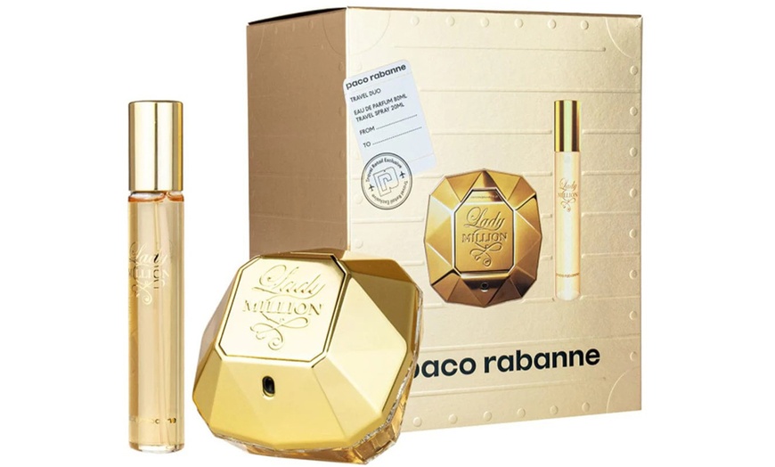 Image 3: Paco Rabanne Lady Million or Phantom EDP Spray Set 