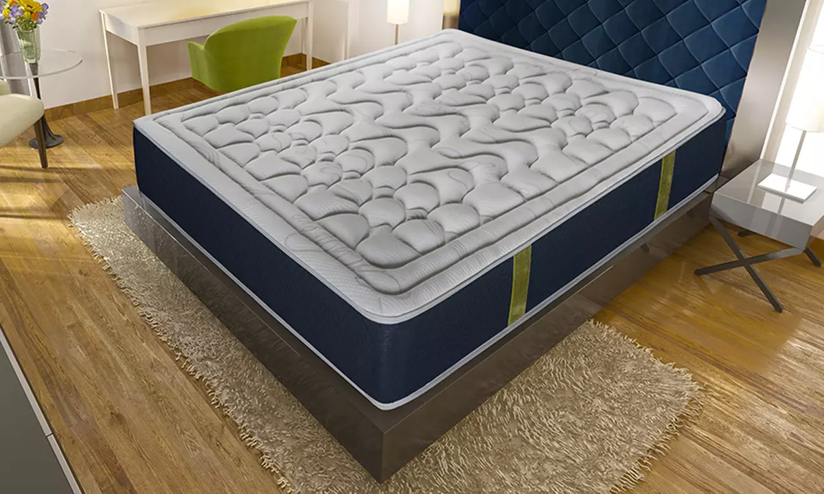 Matelas Velours Hybride, ressorts ensachés et mémoire de forme Nupsia - Primary Image