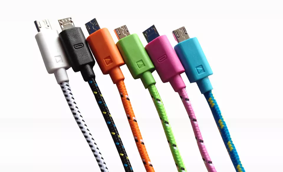 $4.99 for a 10-Foot MicroUSB Braided Charge and Sync Cable ($29.95 List Price). Multiple Colors Available. Free Returns. - Primary Image
