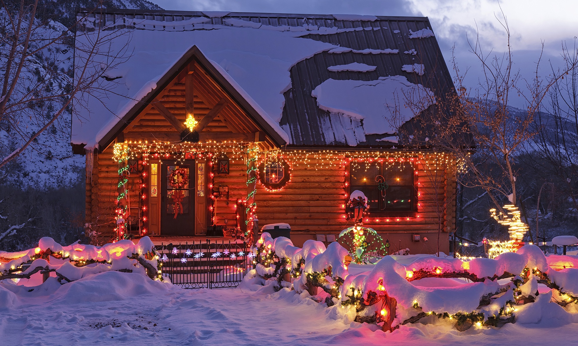 Get Christmas Lights Installation - Single/Two Story; up to 50 feet at Security Wizards - Up to 90% Off