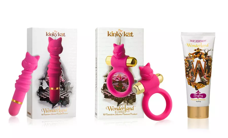 Wonderland 4 Oz. Lubricant or Kinky Kat C-Ring or Vibrator - Primary Image