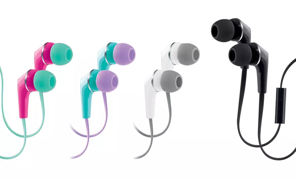 Two Pairs of Urban Beatz Equinox In-Ear Headphones with Mic - Primary Image