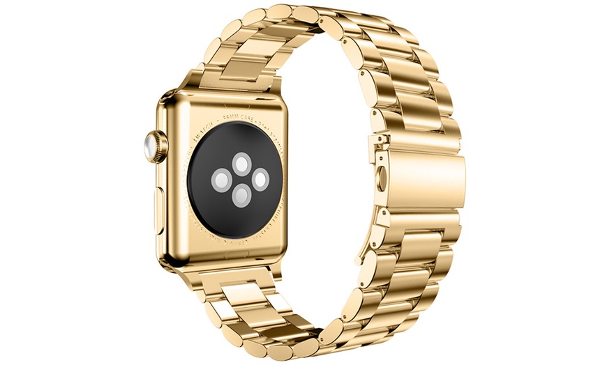 Image 12: Elegant Stainless Steel Bracelet for Apple Watch