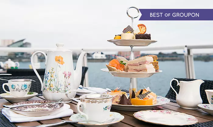 Afternoon Tea With Prosecco For Two or Four from £29.95 at 5* St David's Hotel & Spa (44% Off) - Primary Image