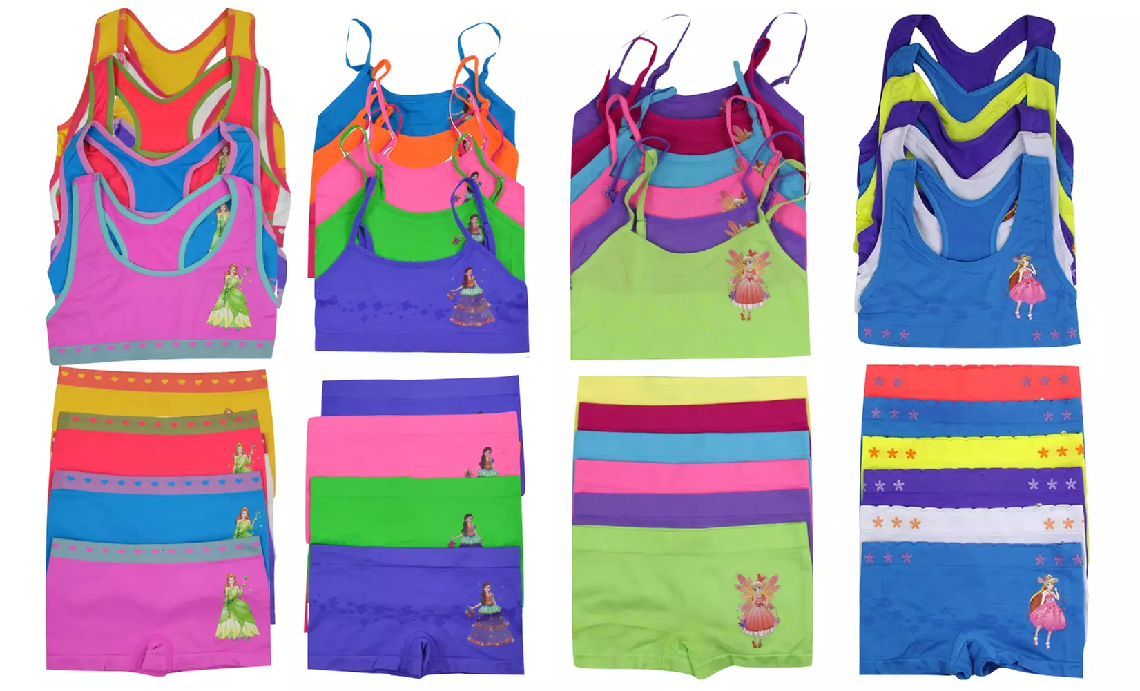 Girls’ Seamless Bra and Panty Sets (12-Piece) - Primary Image