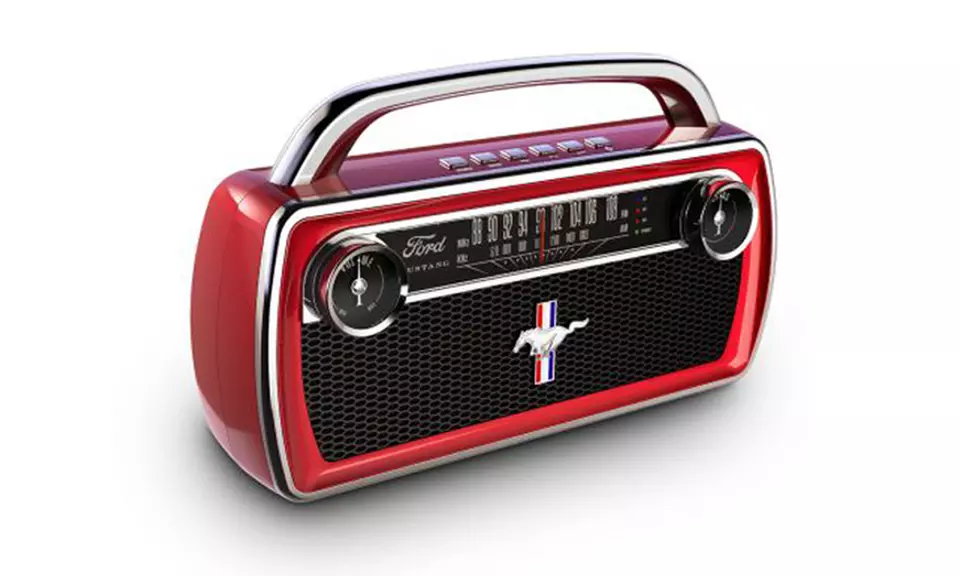 ION Mustang Wireless Stereo Speaker with Classic Car Styling - Primary Image