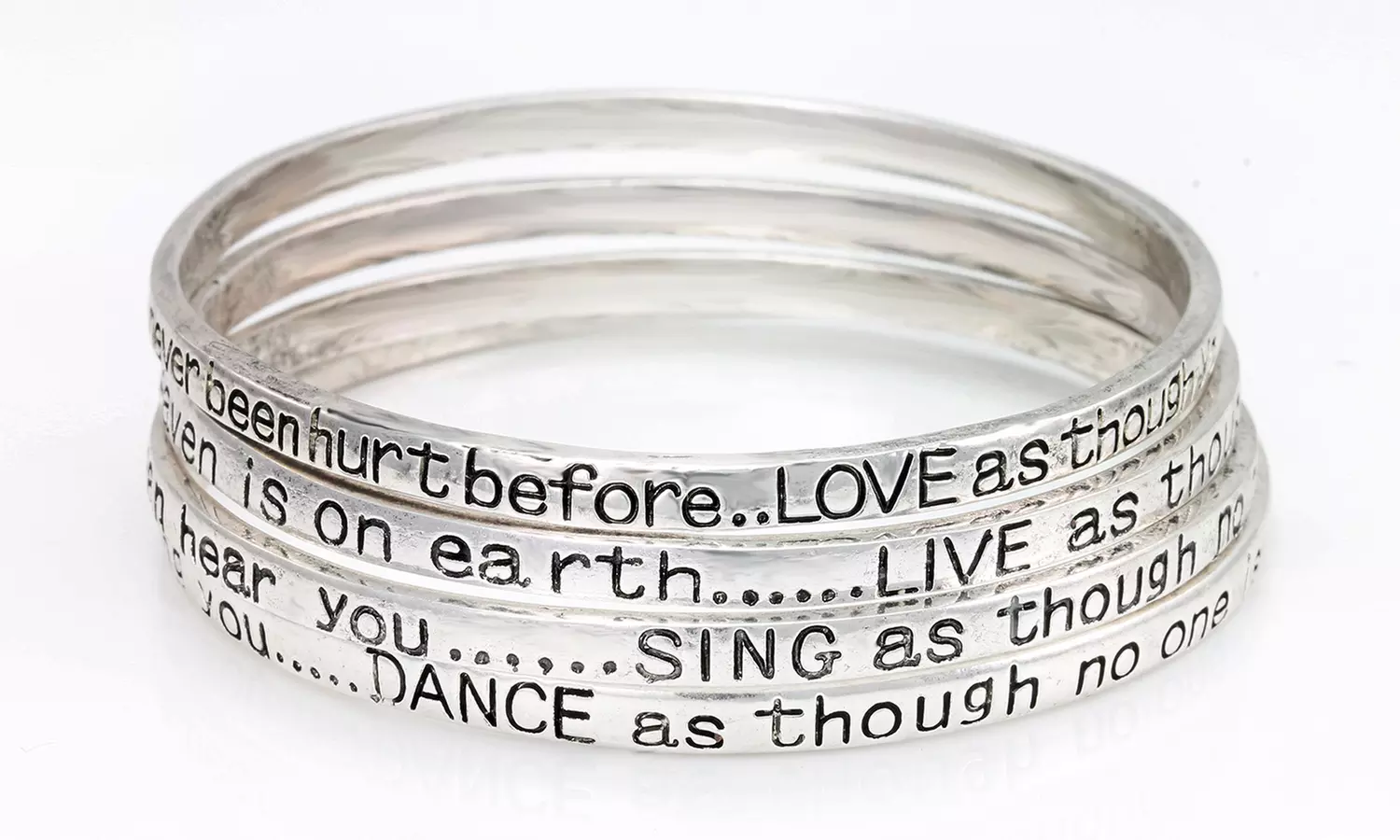 Love-Live-Sing-Dance Bangles for £7.99 (86% Off) - Primary Image