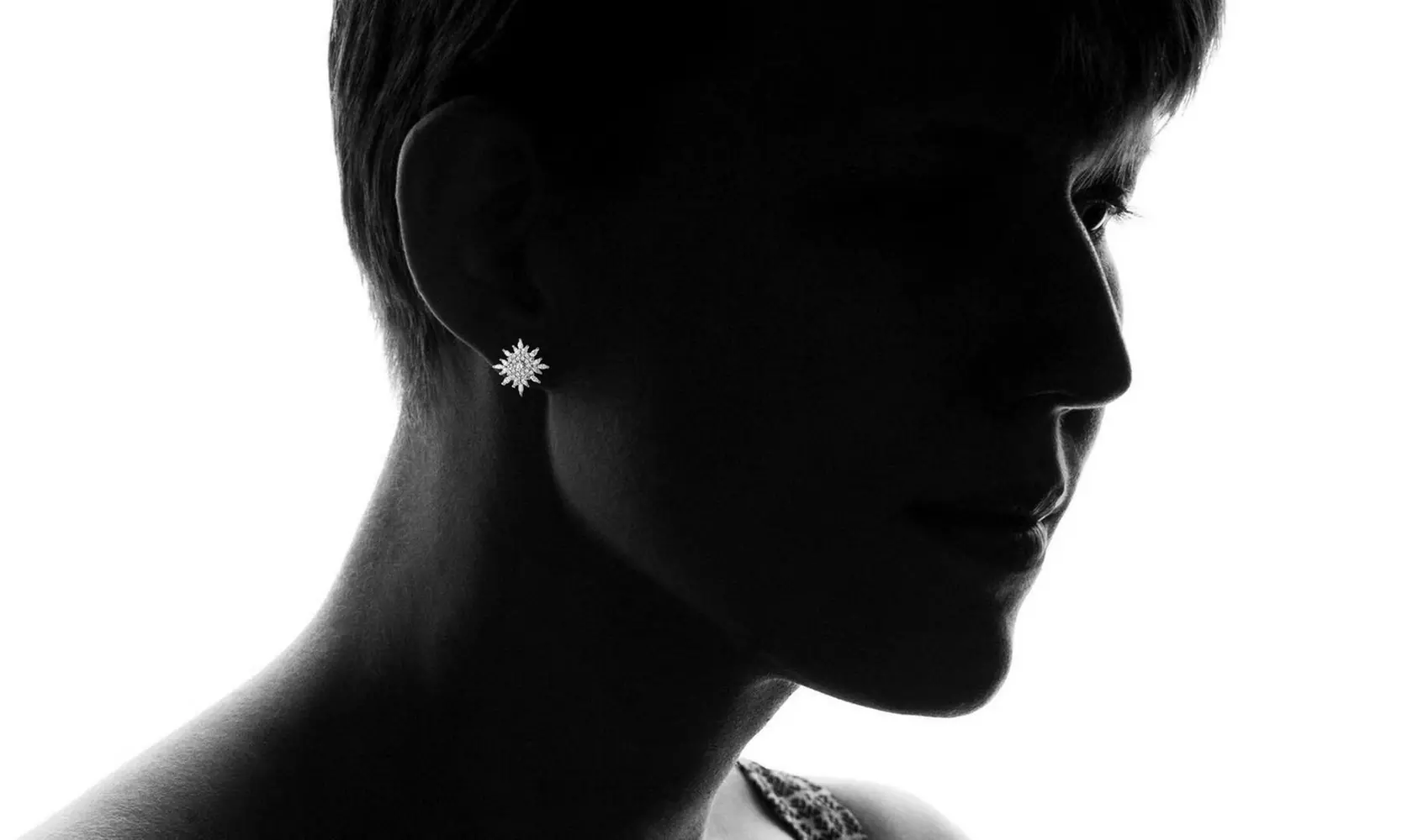 Sterling Silver Starburst Stud Earrings With Swarovski Crystals - Image 2