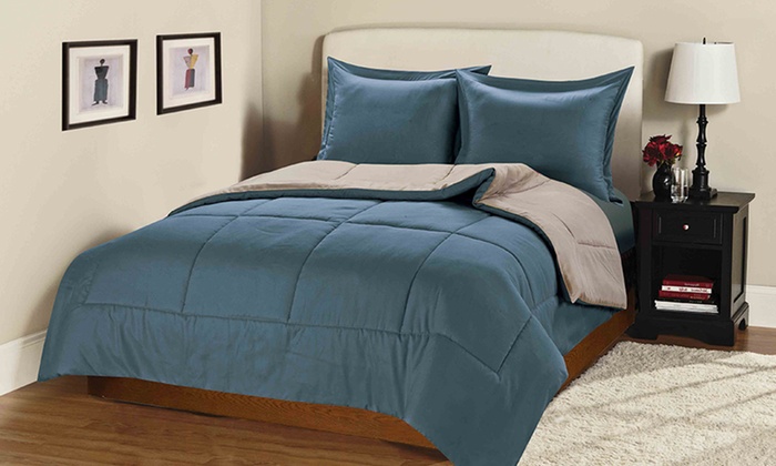 3 piece reversible comforter sets groupon 3 piece reversible comforter sets groupon