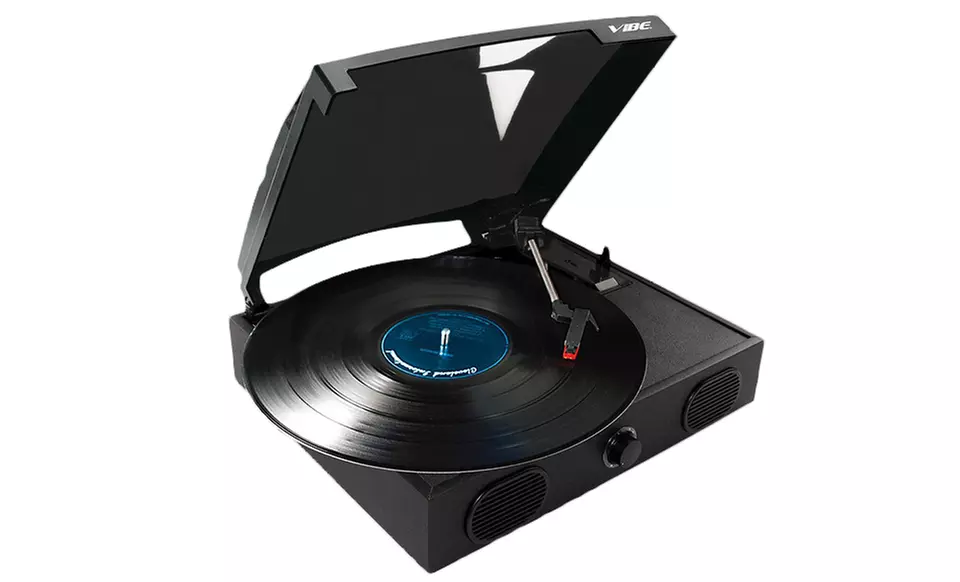 Vibe Sound USB Turntable with Built-in Speakers (VS-2002-SPK). Free Returns. - Second Medium