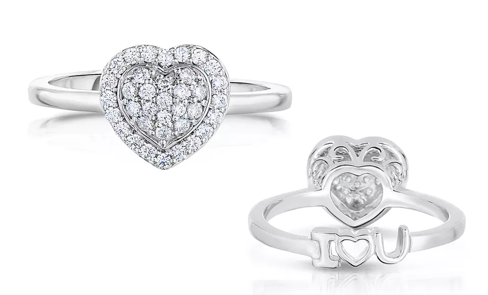 1/4 CTTW Diamond Heart Ring - Primary Image