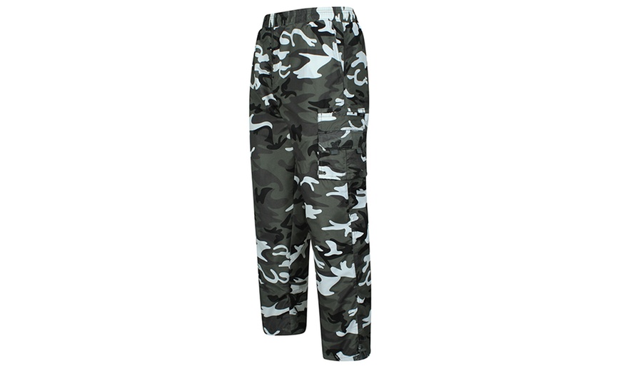 Image 5: Fleece Lined Combat Trousers