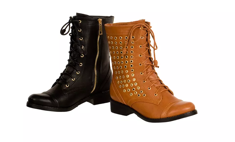 Relent Carol Spring Combat Boots - Primary Image