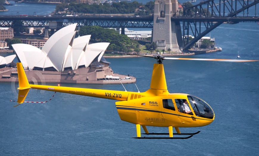 Image 1: Take the Skies: 30-Min Private Helicopter Flight Over Sydney Harbour