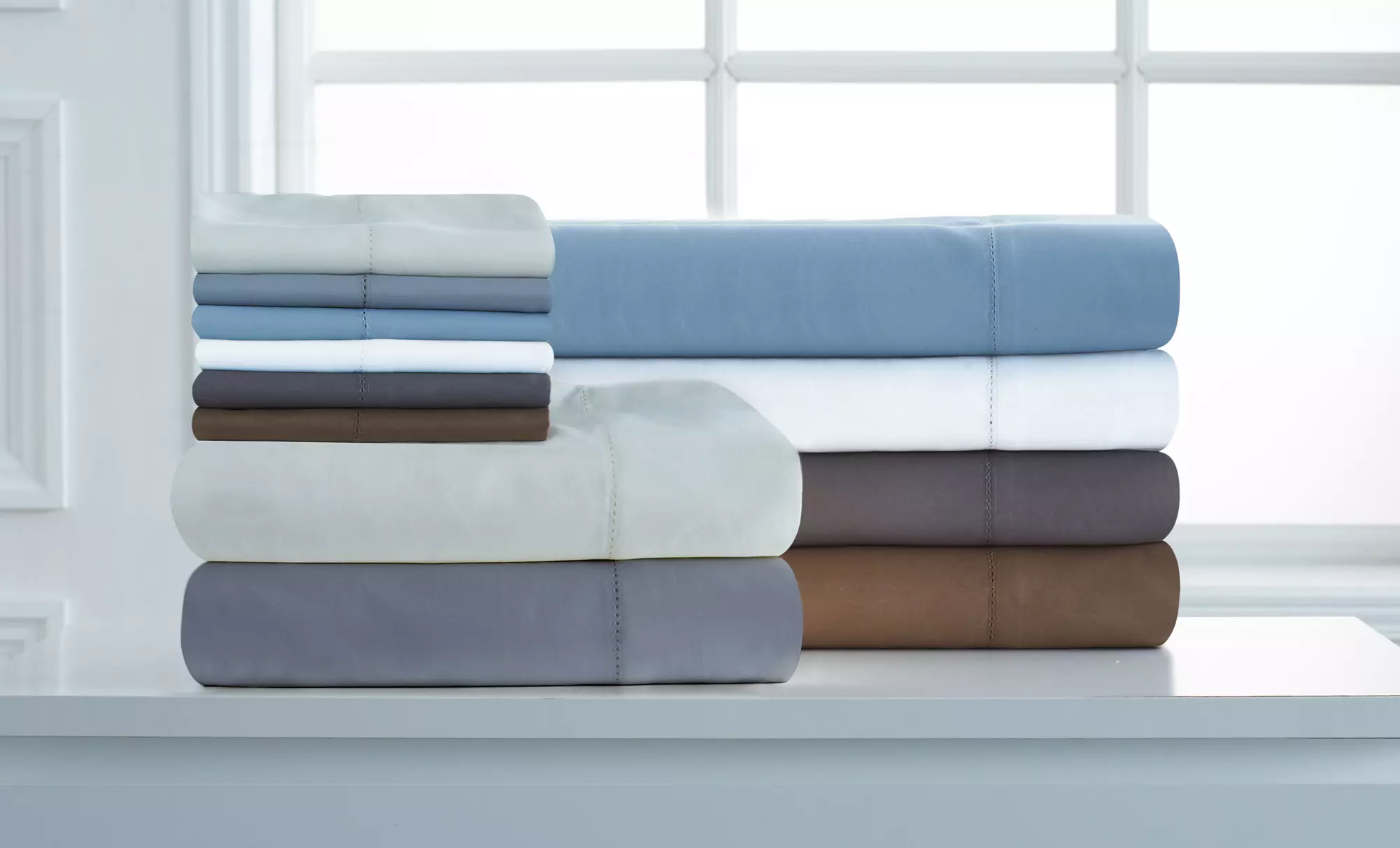 1,100-Thread-Count 6pc Grand Patrician Cotton Rich Sheet Set - Primary Image