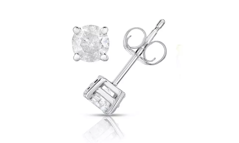 1/2 CTTW Certified Diamond Studs in 14K Gold by Diamond Affection - Second Medium