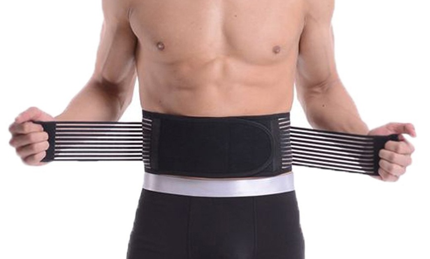 Image 2: Self-Heating Lower Back Support