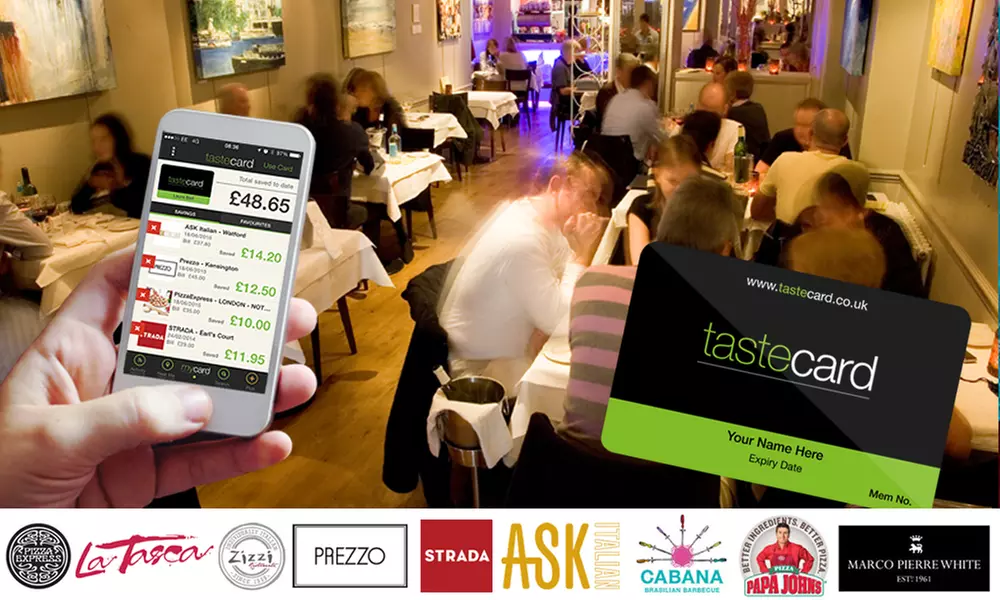 12-Month tastecard Membership for £34 (57% Off) - Primary Image