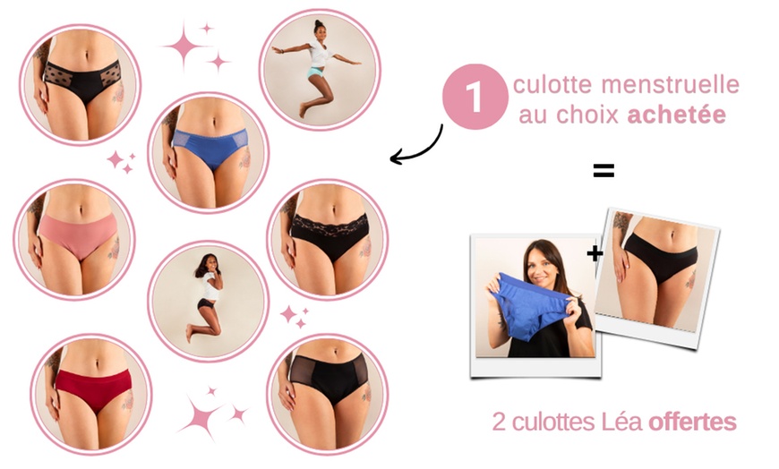 Image 1: Culotte menstruelle avec Mademoiselle Culotte