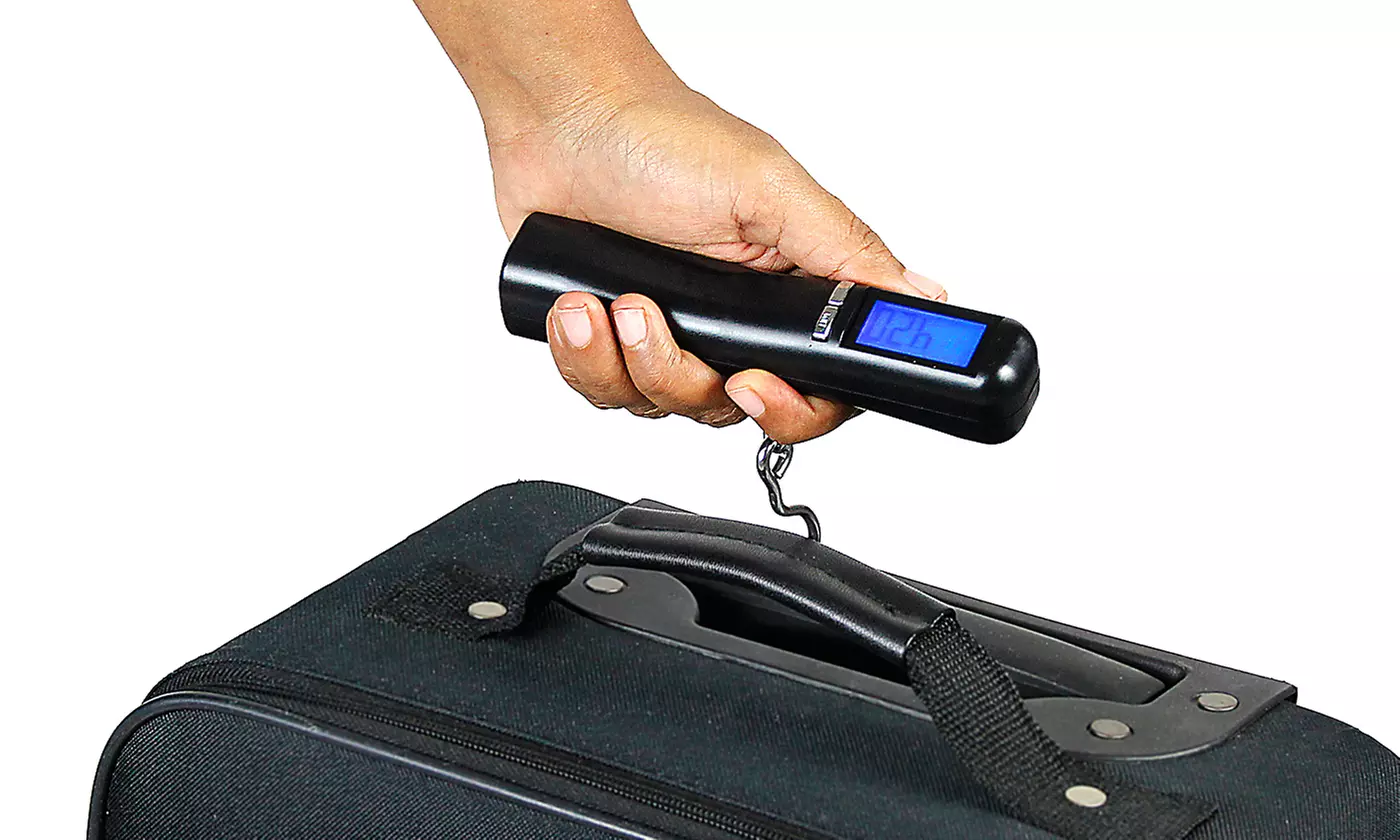 Portable Electronic Luggage Scale with Hook or Strap - Primary Image