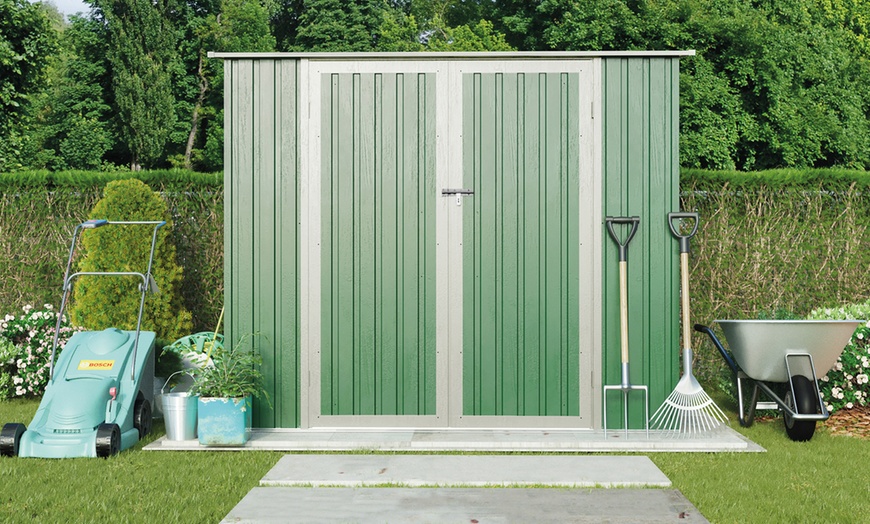 Image 23: Compact Pent Metal Shed