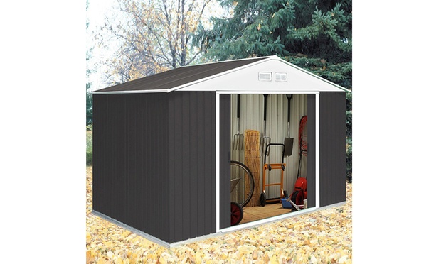  599 for a Charcoal Heavy-Duty Garden Shed (Don't Pay Up to $1,299