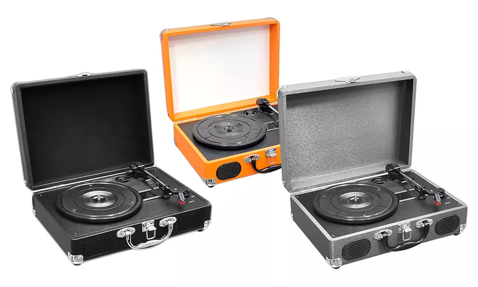 Pyle Audio Portable Turntable with Rechargeable Battery and USB-to-PC Connection - Primary Image