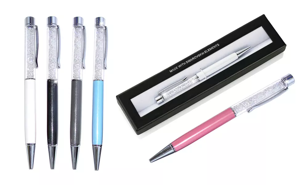 Crystal Pen Made With SWAROVSKI ELEMENTS in Gift Box from £7.99 (Up to 71% Off) - Primary Image