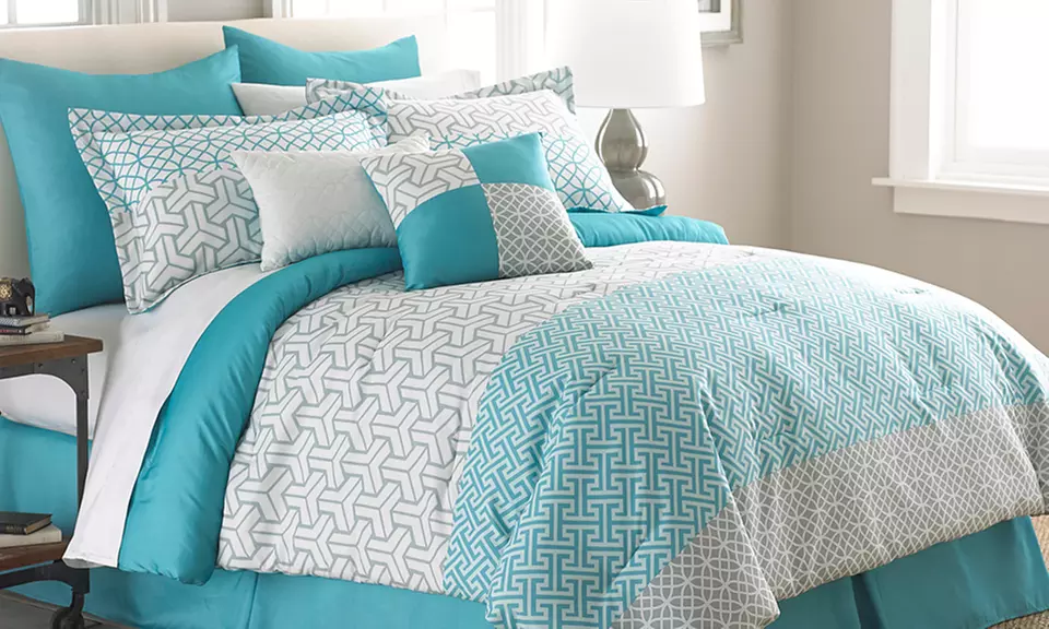 Mona or Tangiers Printed Reversible Comforter Sets (8-Piece) - Second Medium