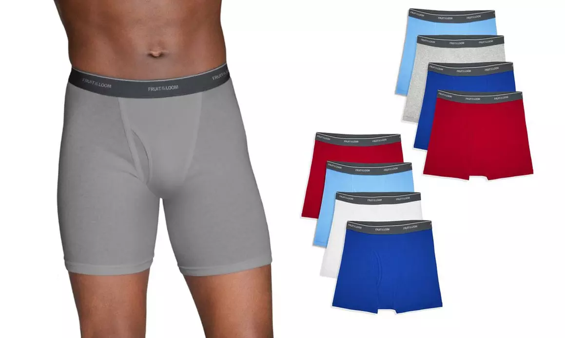 Fruit of the Loom Men's Tag-Free Boxer Briefs (9-Pack, M-3XL) - Primary Image