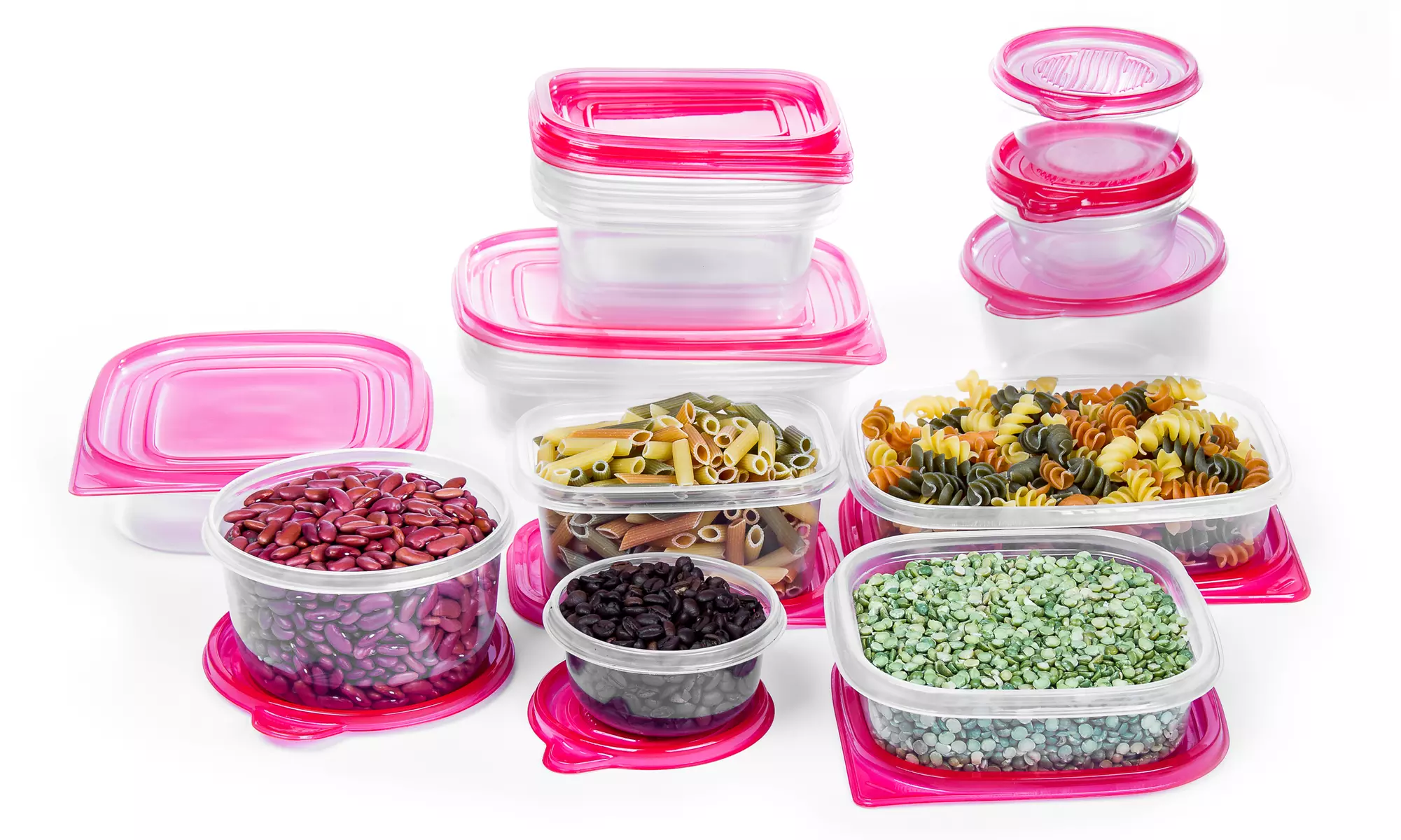 34-Piece BPA-Free Plastic Food-Storage Container Set - Second Medium