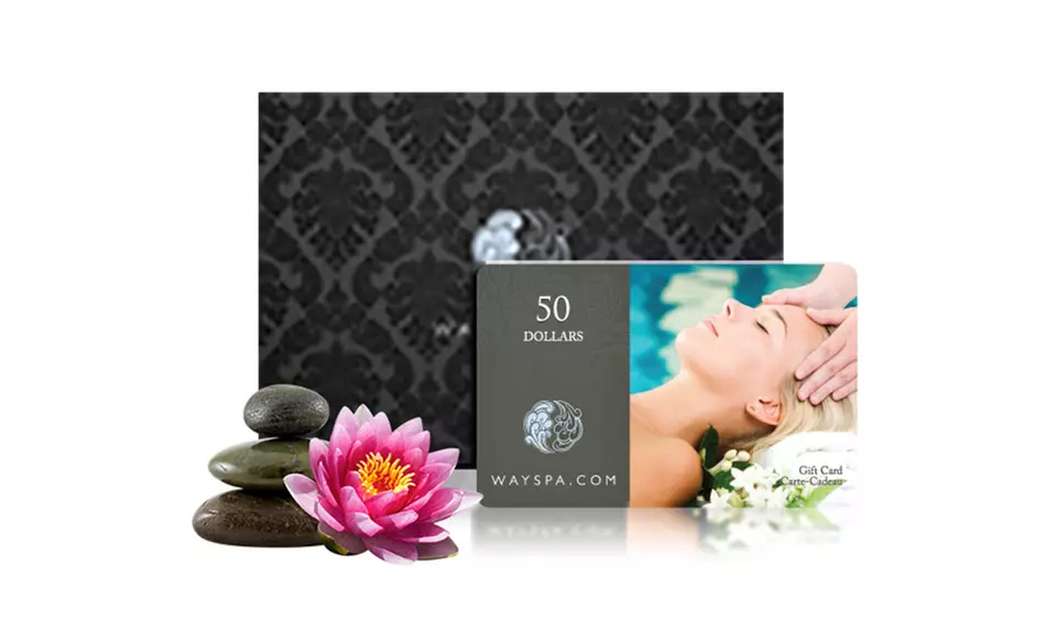 C$100, C$150, or C$200 Value Gift Card Redeemable at Over 2000 Luxury Spas from WaySpa (Up to 20% Off) - Primary Image