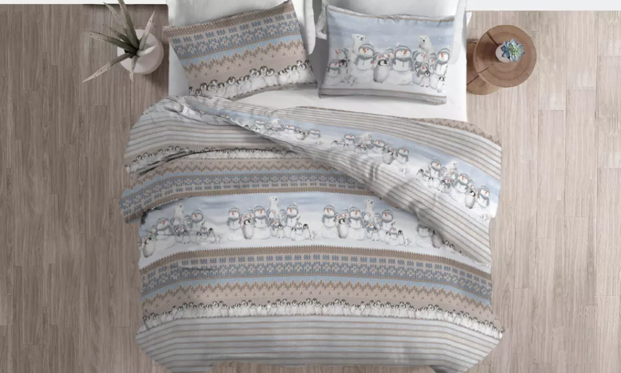 Copripiumino in flanella Fantasie invernali, natalizie, scozzesi